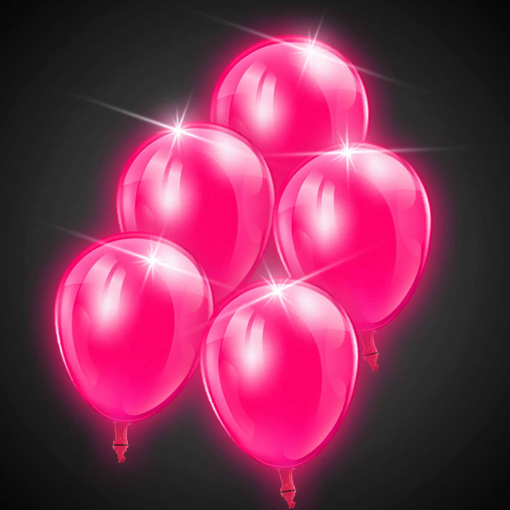 Best Windy City Novelties LED Pink 14" Blinky Balloons
