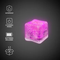 Clearance Windy City Novelties LED Ice Cubes Pink