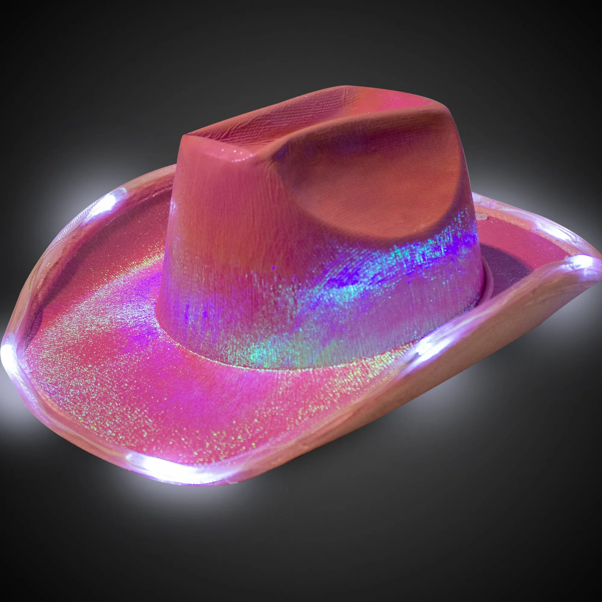 Sale Windy City Novelties LED Pink Iridescent Cowboy Hat
