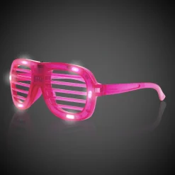 Windy City Novelties LED Slotted Glasses Pink