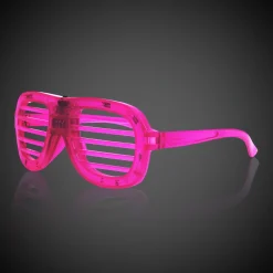 Windy City Novelties LED Slotted Glasses Pink