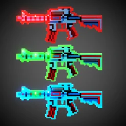Windy City Novelties LED Pixel Machine Guns with Sound