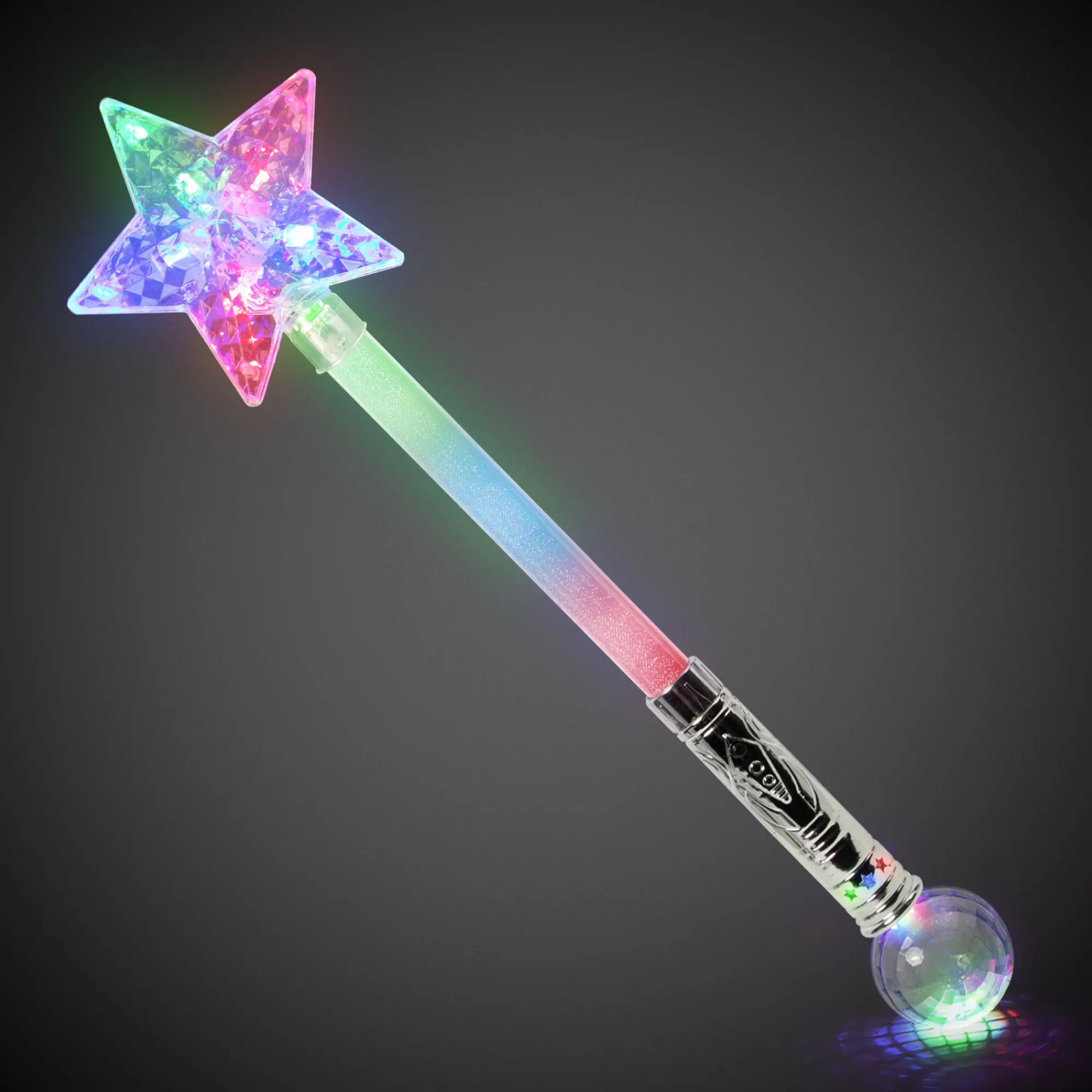 New Windy City Novelties LED Prism Star Wand