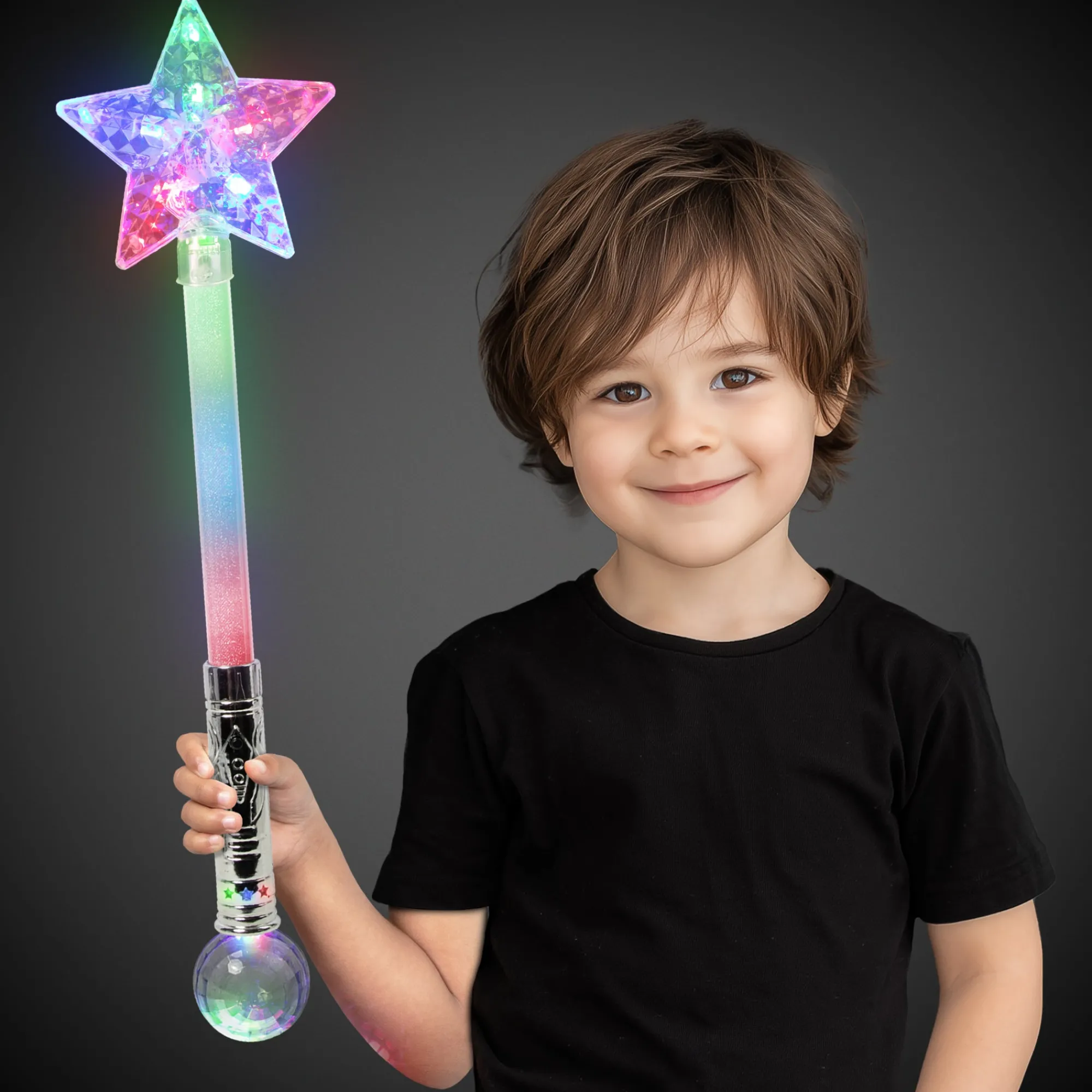 New Windy City Novelties LED Prism Star Wand