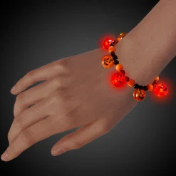 Hot Windy City Novelties LED Pumpkin Bead Bracelet
