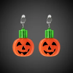 Clearance Windy City Novelties LED Pumpkin Clip-On Earrings