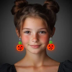Clearance Windy City Novelties LED Pumpkin Clip-On Earrings