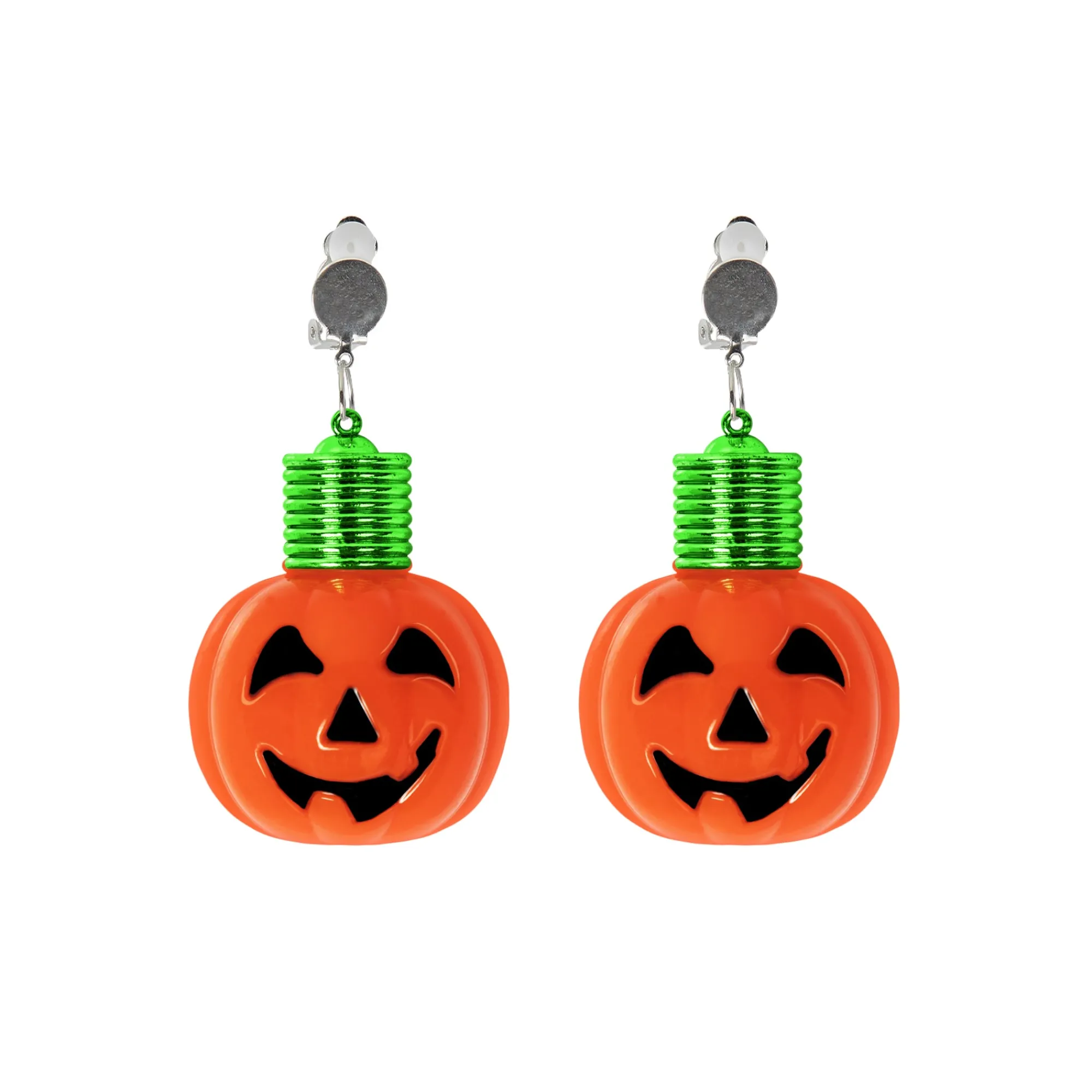 Clearance Windy City Novelties LED Pumpkin Clip-On Earrings