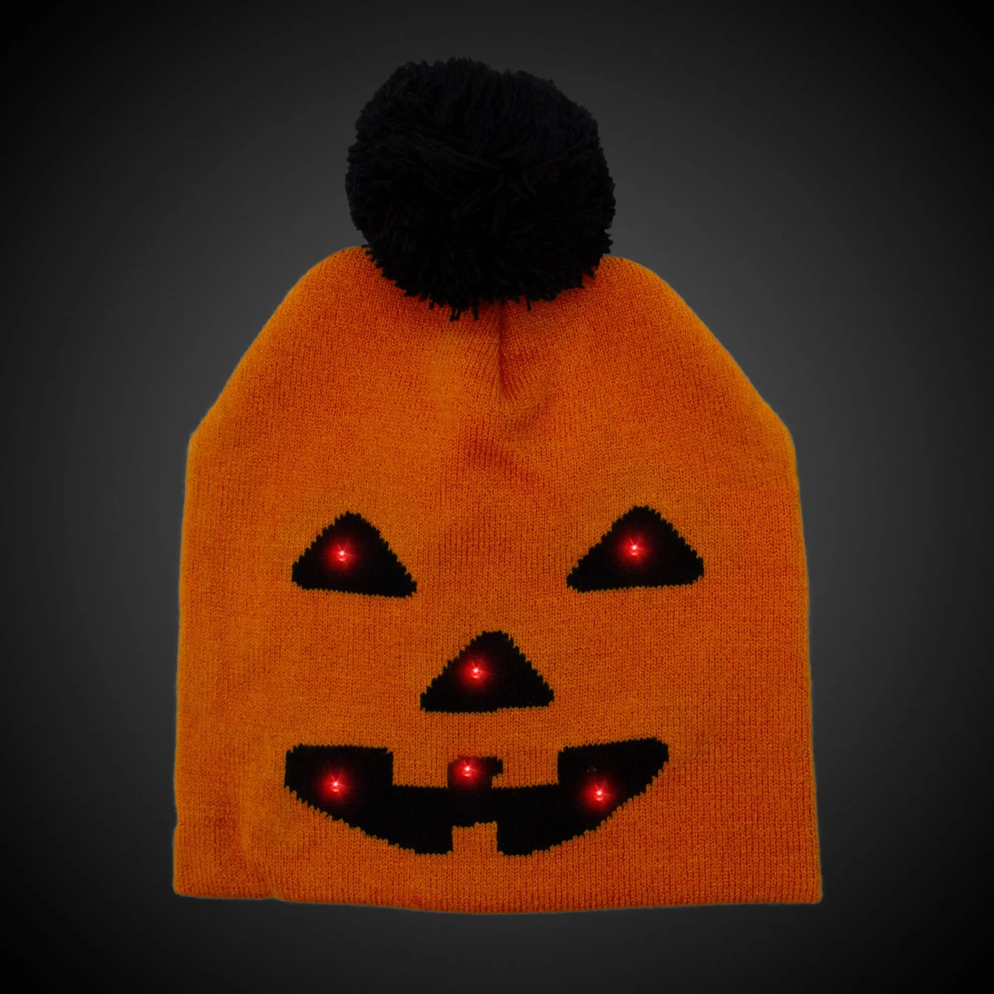 Hot Windy City Novelties LED Pumpkin Knit Beanie