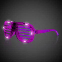 Discount Windy City Novelties LED Slotted Glasses Purple