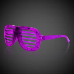 Discount Windy City Novelties LED Slotted Glasses Purple