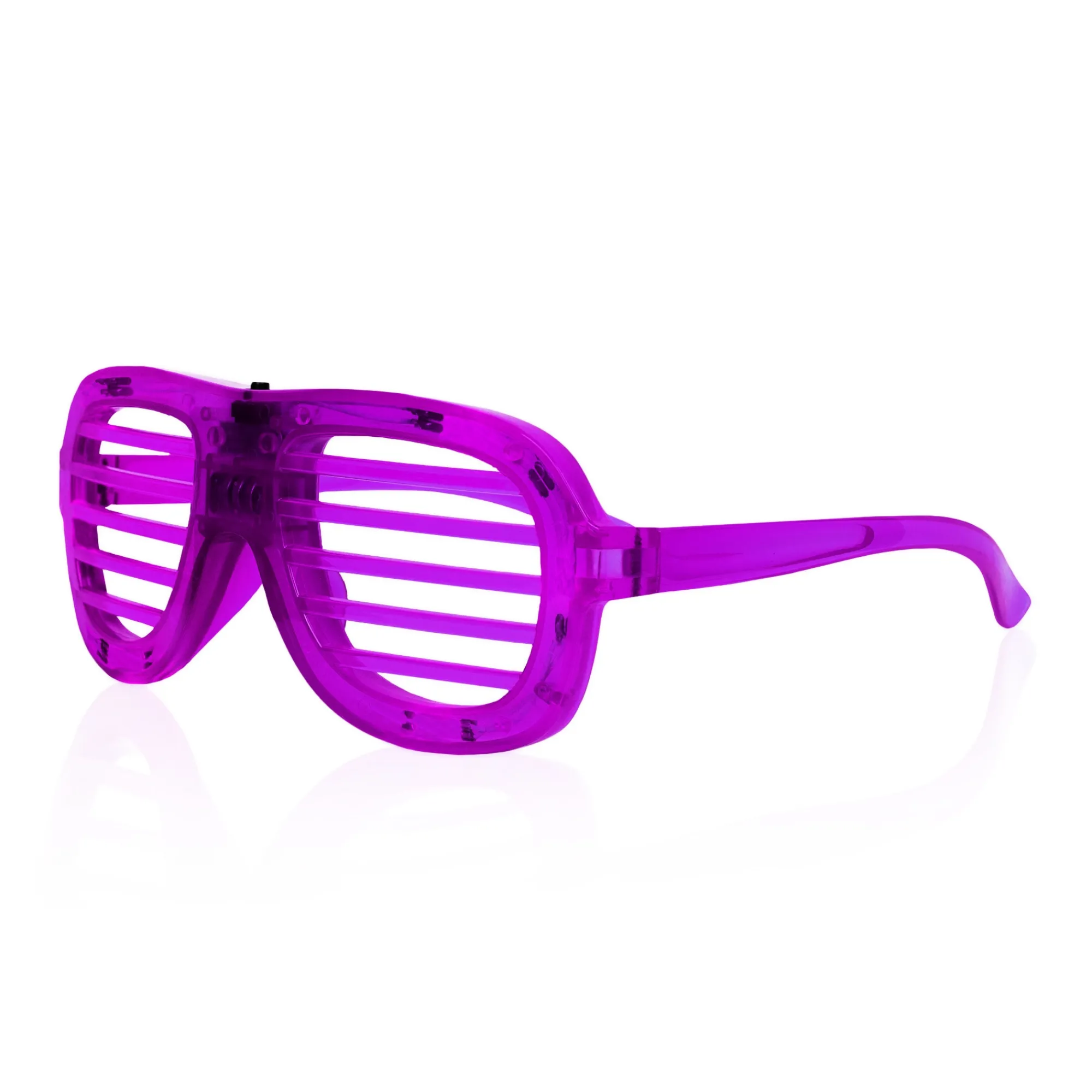Discount Windy City Novelties LED Slotted Glasses Purple