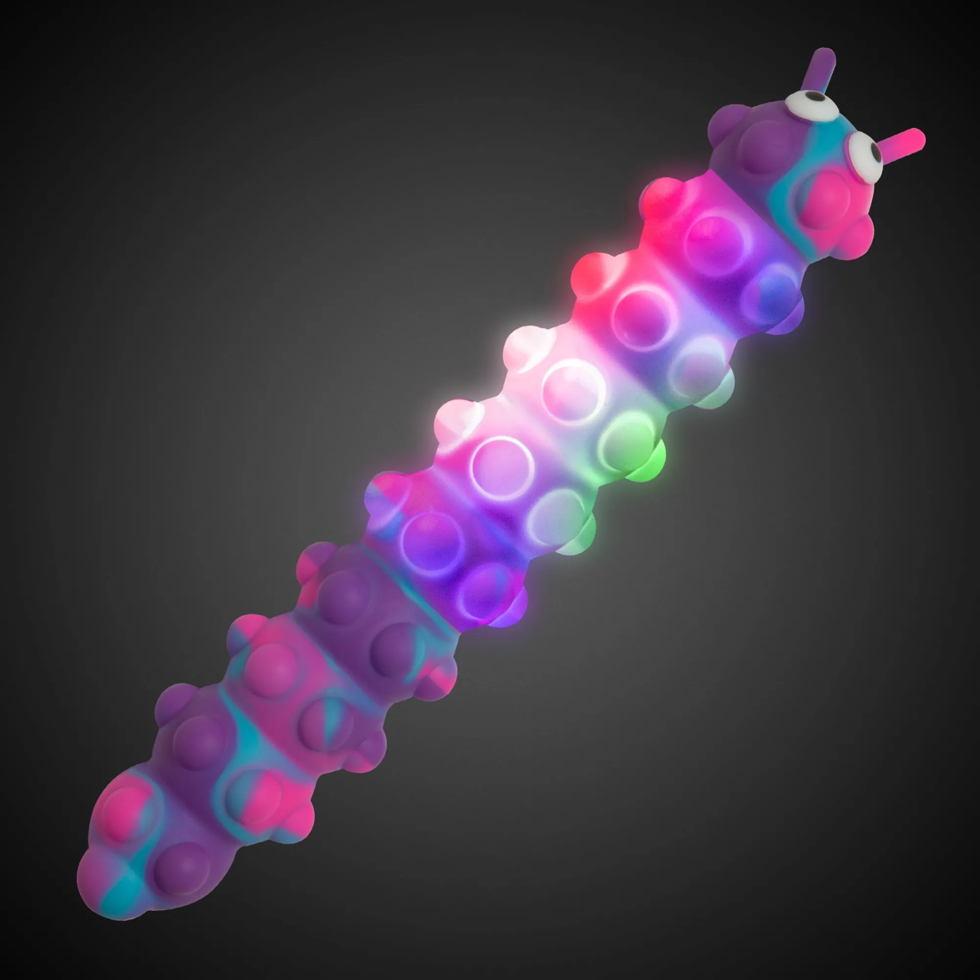 Windy City Novelties LED Push Pop Caterpillar Toys