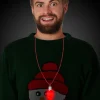 Hot Windy City Novelties LED Red Bulb Bead Necklace