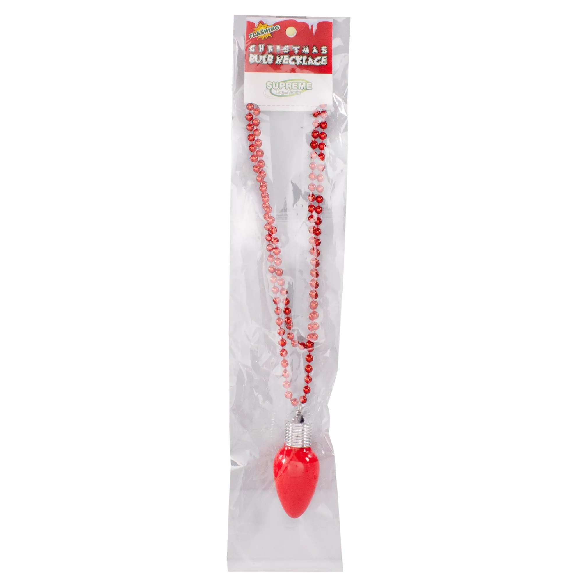 Hot Windy City Novelties LED Red Bulb Bead Necklace