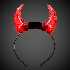New Windy City Novelties LED Red Crystal Devil Horns Headband