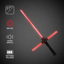 Clearance Windy City Novelties LED Red Detachable Tri-Saber Sword with Sound