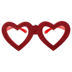 Online Windy City Novelties LED Heart Glitter Glasses Red