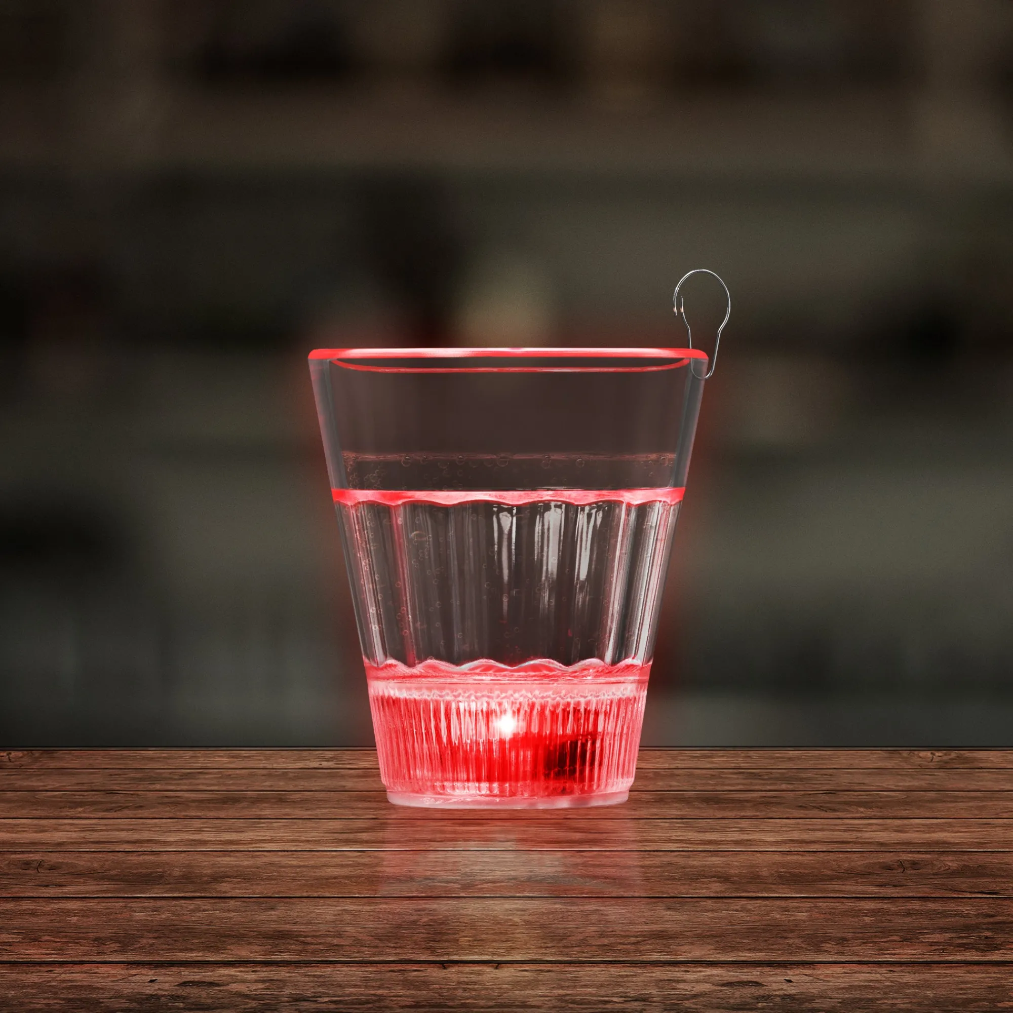 Hot Windy City Novelties LED 2 oz. Shot Glass with Clip Red