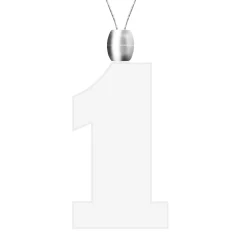 Windy City Novelties LED Red #1 Pendant Necklace