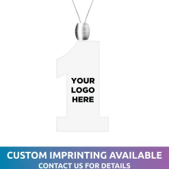Windy City Novelties LED Red #1 Pendant Necklace