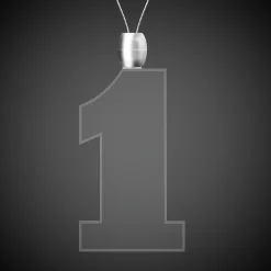 Windy City Novelties LED Red #1 Pendant Necklace