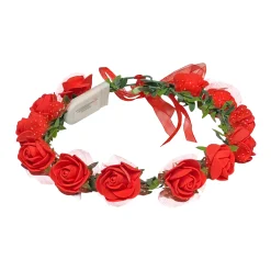 New Windy City Novelties LED Red Roses Halo Headband
