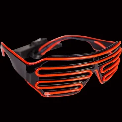 Sale Windy City Novelties LED Slotted EL Wire Eyeglasses Red