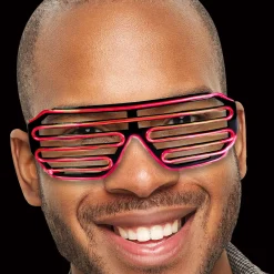 Sale Windy City Novelties LED Slotted EL Wire Eyeglasses Red