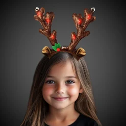 Clearance Windy City Novelties LED Reindeer Antlers Headbands Retail Display