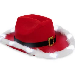 Clearance Windy City Novelties LED Santa Claus Cowboy Hat
