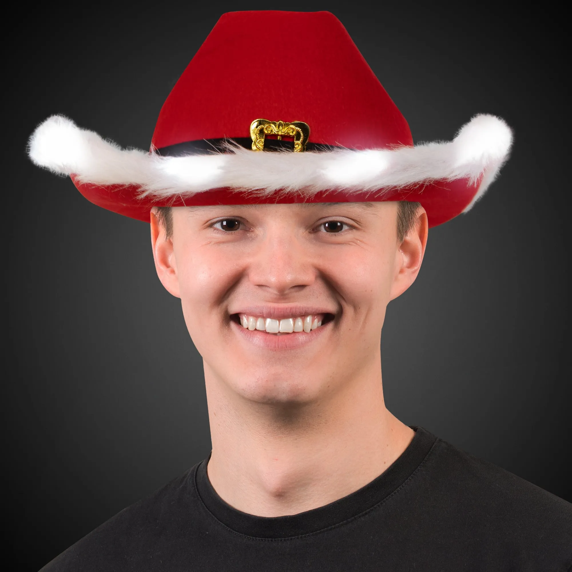 Clearance Windy City Novelties LED Santa Claus Cowboy Hat
