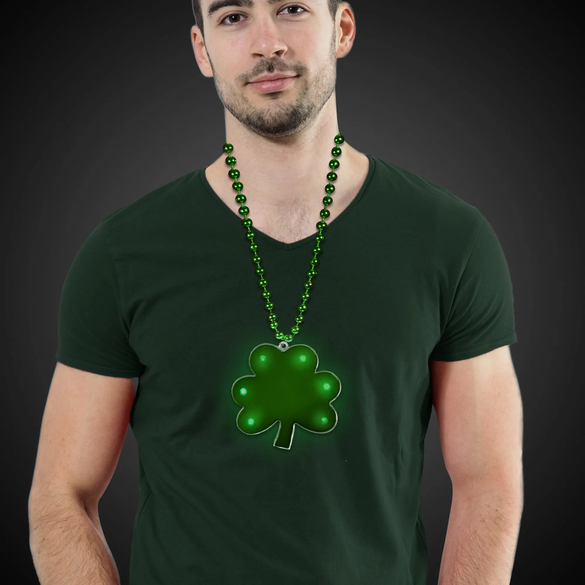 Outlet Windy City Novelties LED Shamrock Bead Necklace