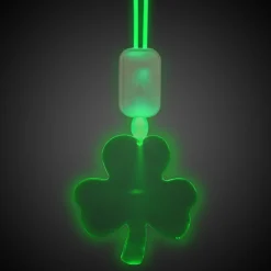 Clearance Windy City Novelties LED Shamrock Pendant Necklace