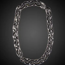 Hot Windy City Novelties LED Chain Link Necklace Silver