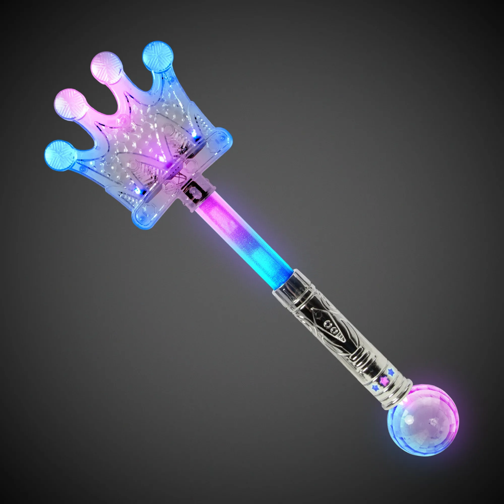 Sale Windy City Novelties LED Silver Crown Wand