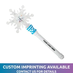 New Windy City Novelties LED Snowflake Wand with Light-Up Handle
