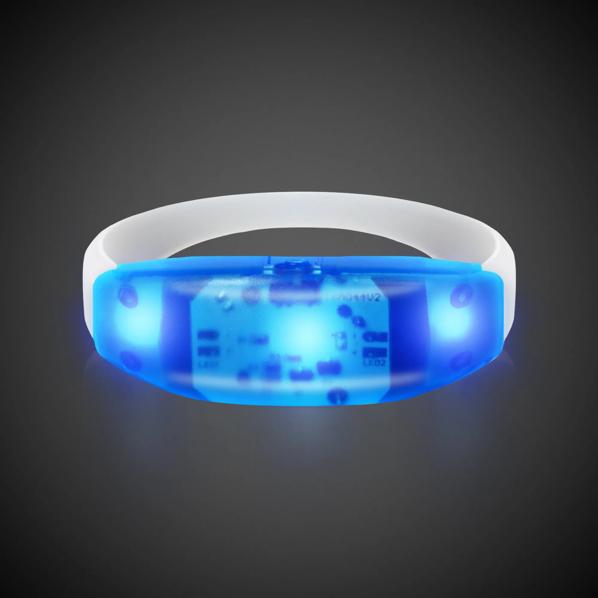 Windy City Novelties LED Sound-Activated Stretchy Bracelet Blue