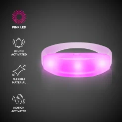 Online Windy City Novelties LED Sound-Activated Stretchy Bracelet Pink