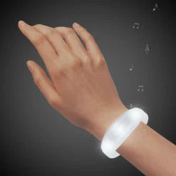Discount Windy City Novelties LED Sound-Activated Stretchy Bracelet White