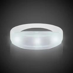 Discount Windy City Novelties LED Sound-Activated Stretchy Bracelet White