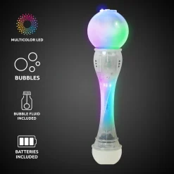 Best Windy City Novelties LED Translucent Bubble Wand Clear