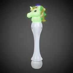 Windy City Novelties LED Unicorn Bubble Wand with Bubbles