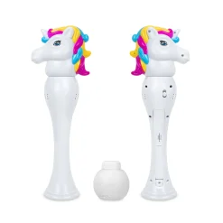 Windy City Novelties LED Unicorn Bubble Wand with Bubbles