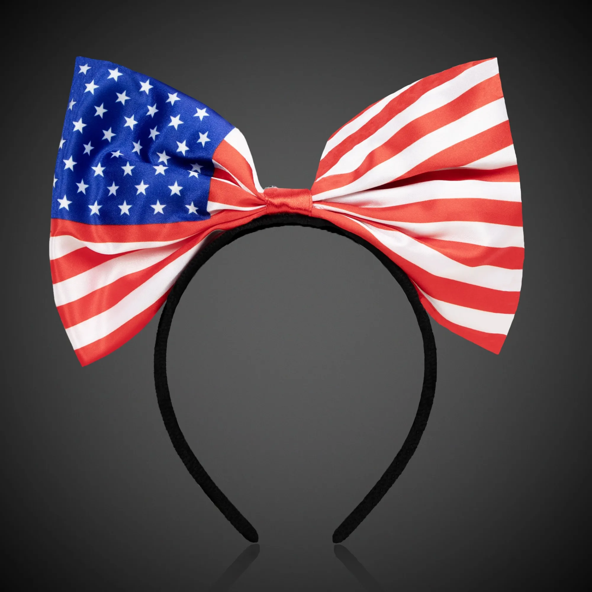 Windy City Novelties LED USA Flag Bow Headband