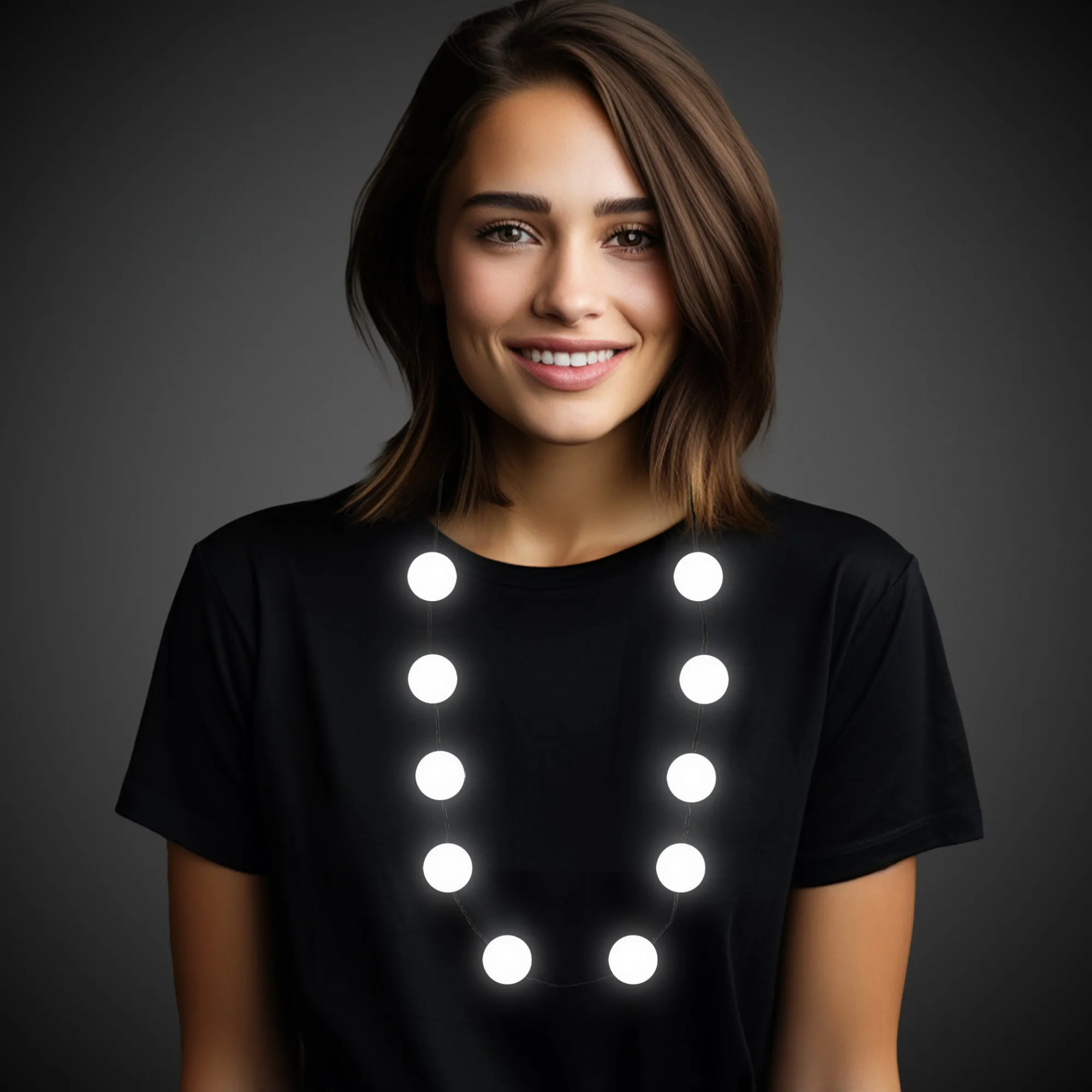 Sale Windy City Novelties LED White Button Necklace