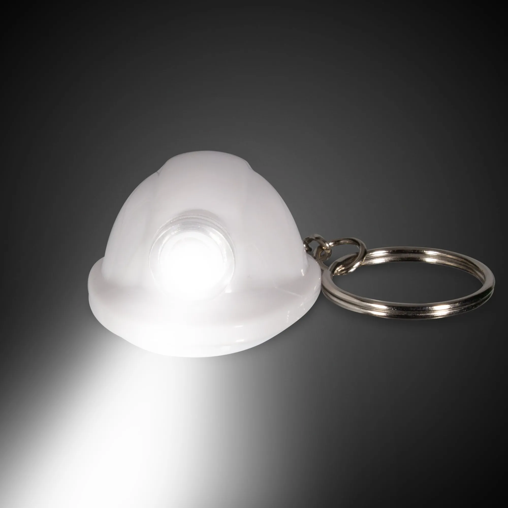 Best Windy City Novelties LED Construction Hat Keychain White