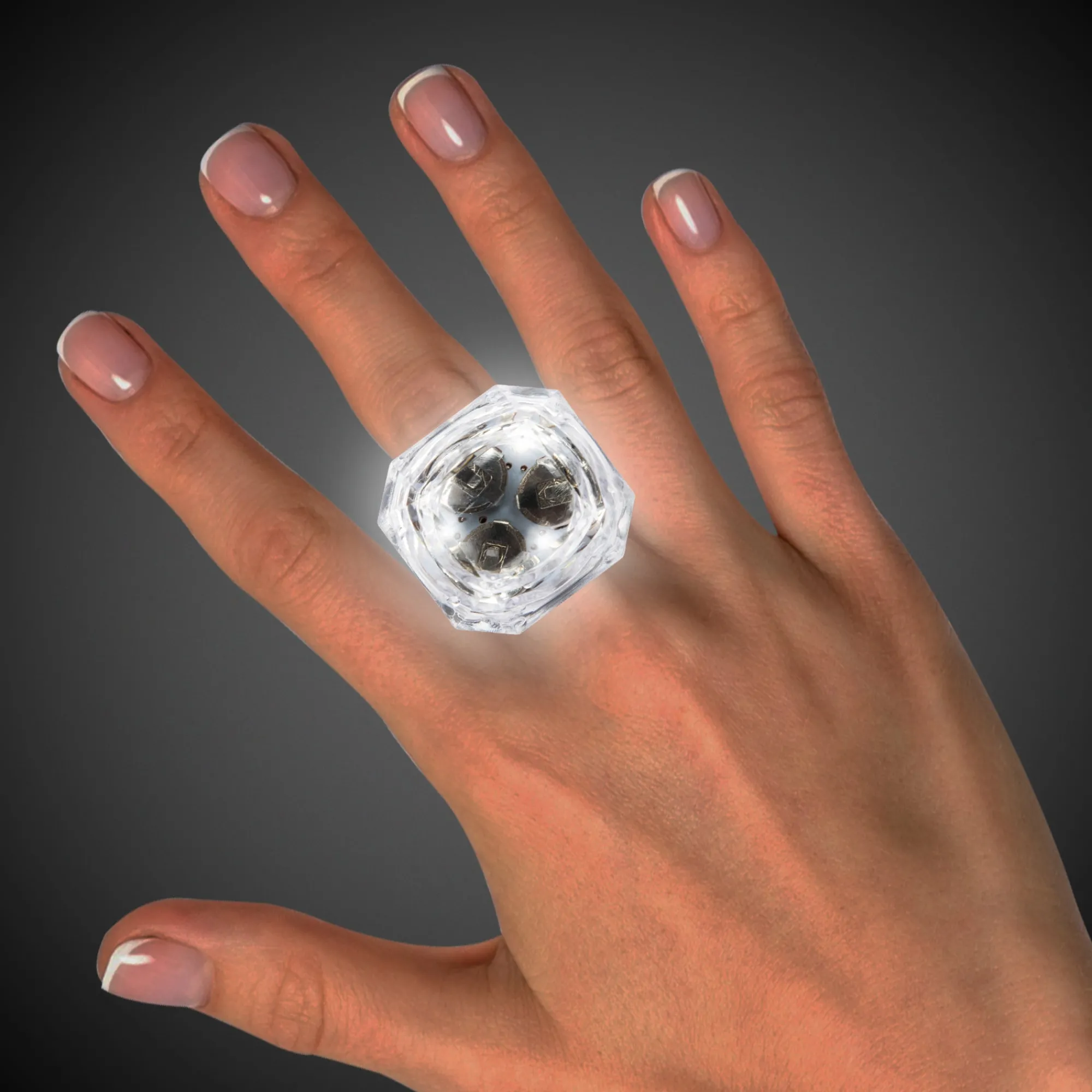 Clearance Windy City Novelties LED Diamond Ring White