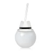 New Windy City Novelties LED White Fedora Hat 20 oz. Ball Cup with Straw