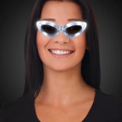 Discount Windy City Novelties LED Sunglasses White